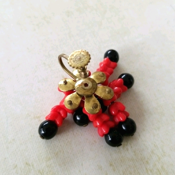 Vintage Mid Century Made in Germany Screw Back Earrings - Picture 7 of 8